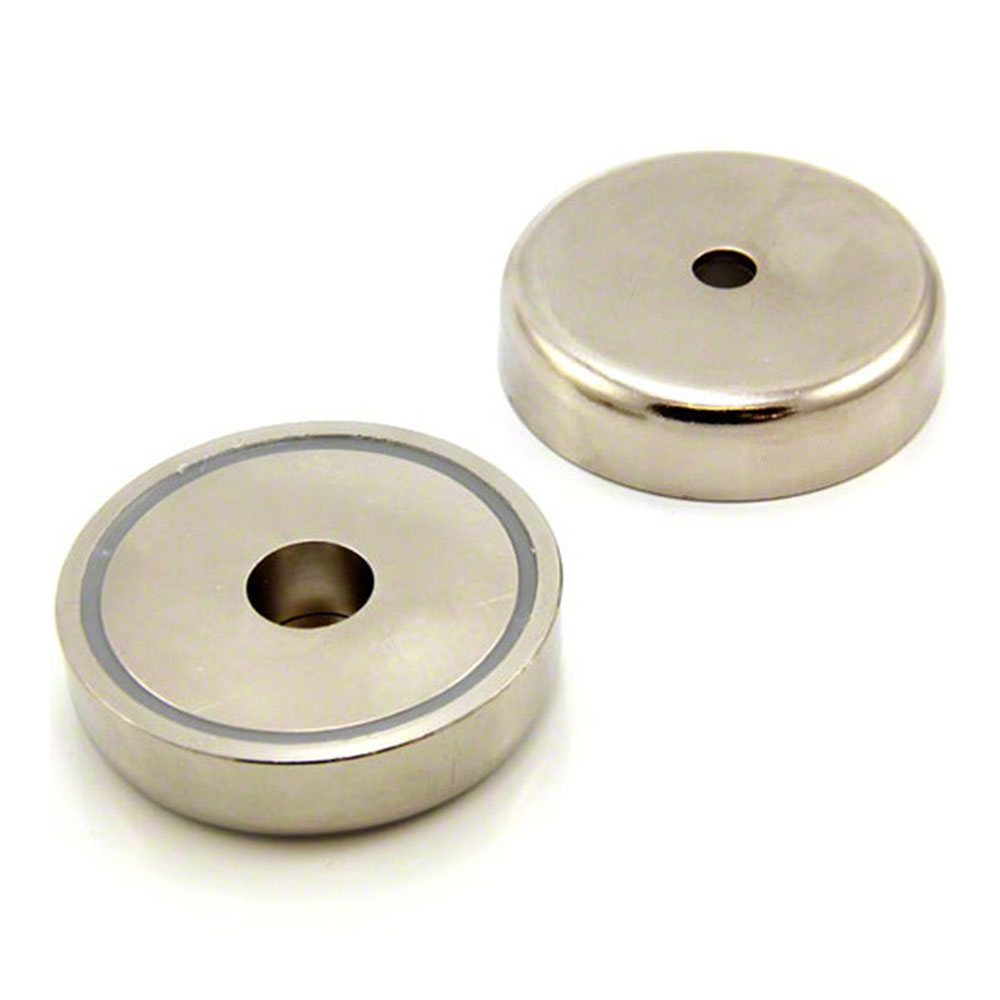D16 Powerful pull force neodymium pot magnet with countersunk hole