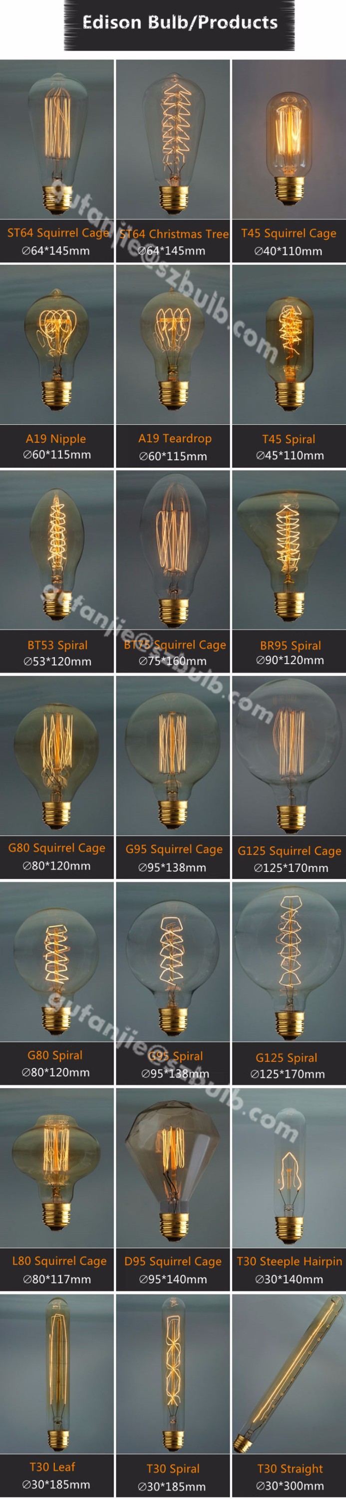 Vintage Led Flexible Soft Spiral Filament Light Bulbs Manufacturer ...