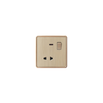 A7 series 1 gang switch and 2 pin socket with neon