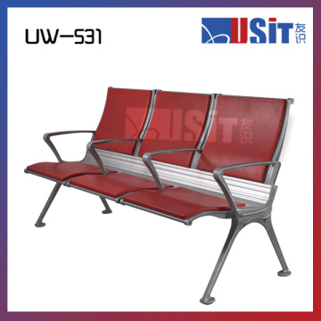 UW-531Y 3 seat airport row waiting chairs with cushion