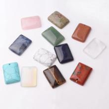 Natural Square Gemstone Chakra Healing Pendant