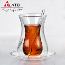 ATO Design 150 ml de borosilicato de vasos dobles de paredes