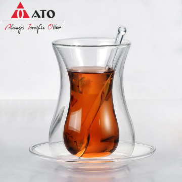 ATO Design 150ml borosilicate كوب نظارات مزدوجة الجدران