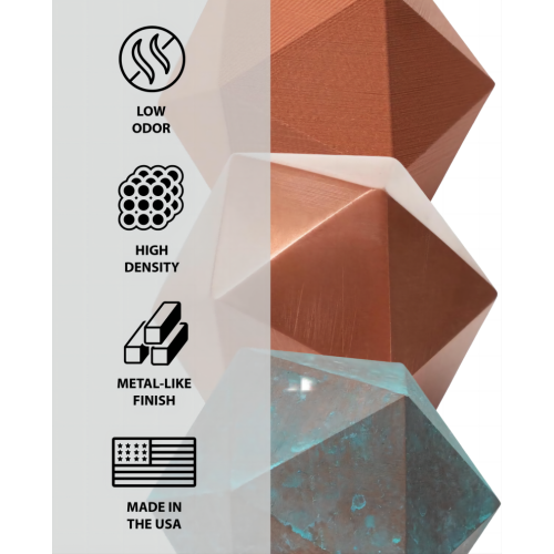 Aluminum-Infused PLA Metal Filament 1.75mm