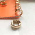 6pcs High Quality Metal Loose Foldable Ring 18mm Mushroom Hole Plate Buckle Hole Button Notepad Book Binder Buckle Hole Button