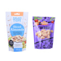 Grains stand up pouch transparent plastic bag with zipper