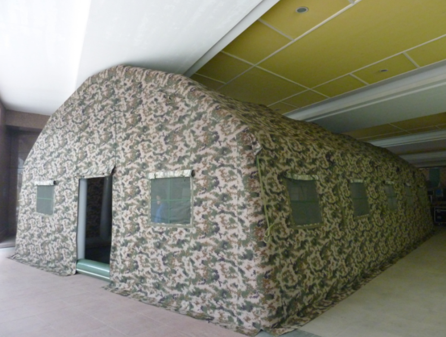 Large inflatable command and office tent