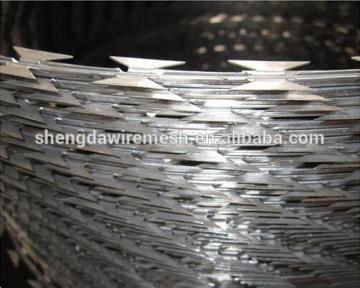 Alibaba galvanized razor barbed wire Concertina wire coil