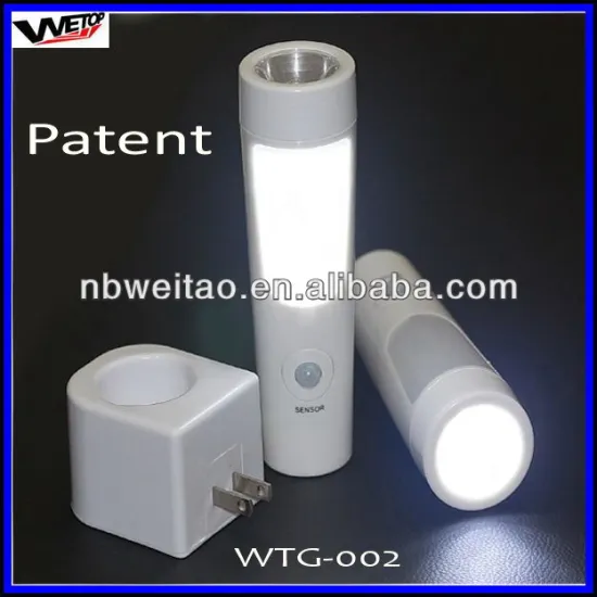 Patent 14+6 LED rechargeable emergency LED sensor light