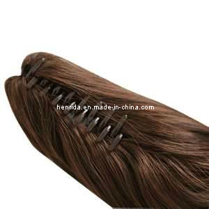 Human Hair Jaw Clip Ponytails, Jaw Clip Hair Pieces