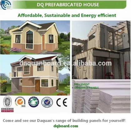 2015 sound proof eps cement wall panel for villas home
