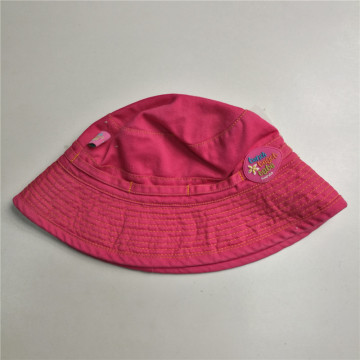 2017 Rose Pink Bucket Hat dengan getah Cetak