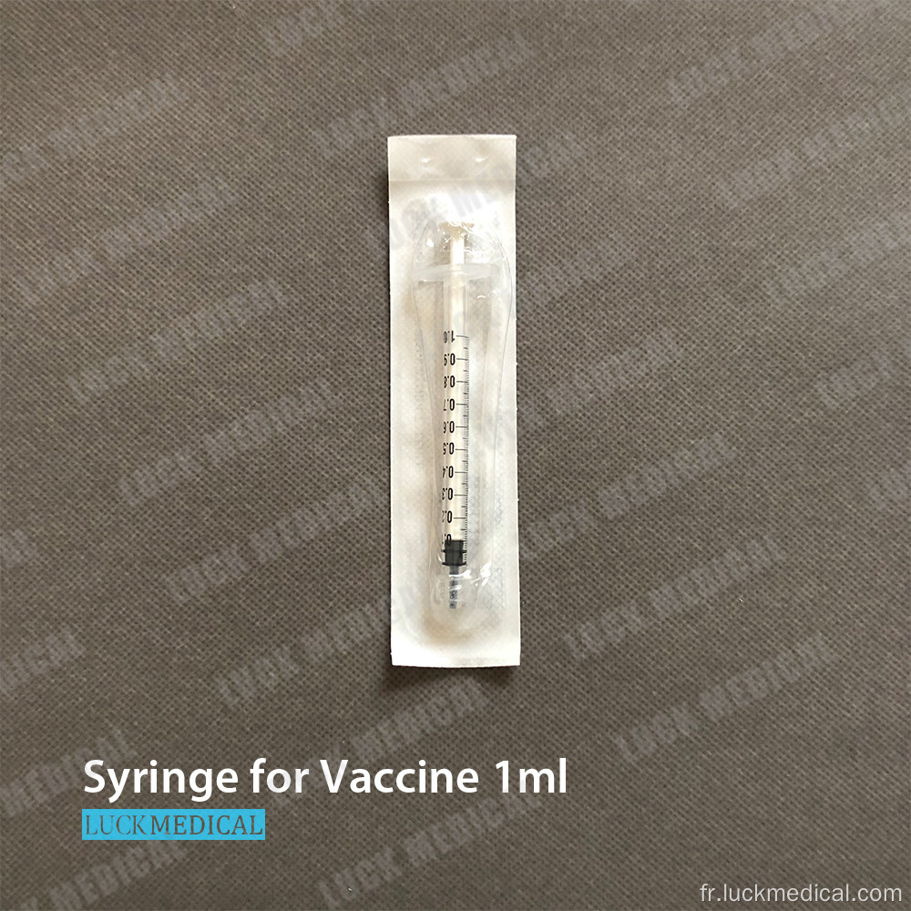 Seringues jetables pour vaccins 1 ml