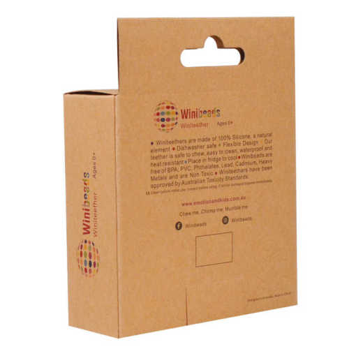 Eco-friendly brown kraft paper hanger display box