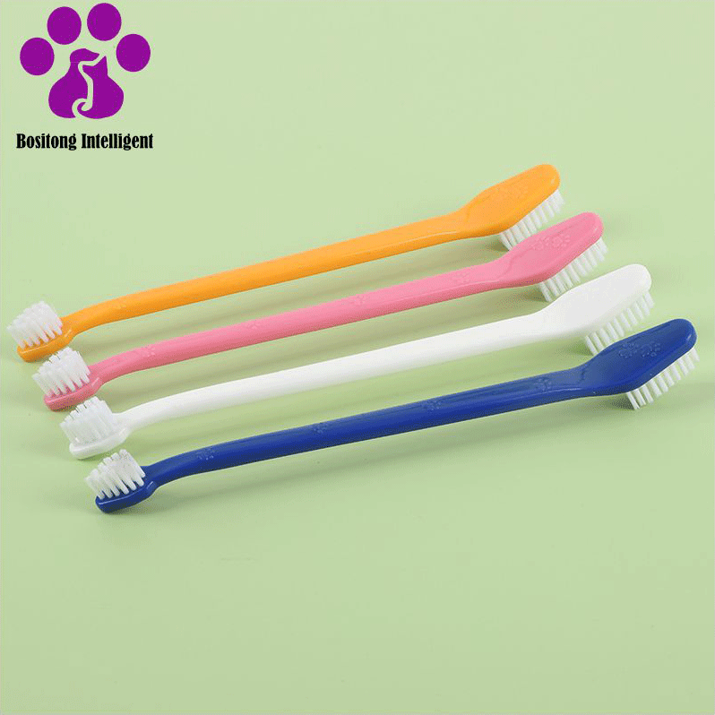 Dual-Head Pet Toothbrush for Dogs and Cats