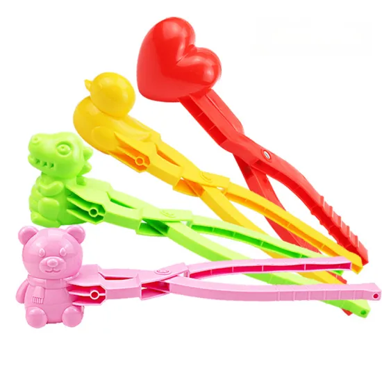 4pcs Heart Duck Dinosaur Bear Snowball Maker Set: Fun Winter Toy for Kids and Outdoor Play