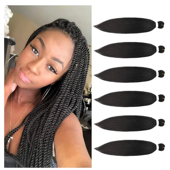 Best price Pre-Stretched Braiding Hair Extensions Easy Braid Crochet Hair Professional Texture Crochet Braids for women 2021