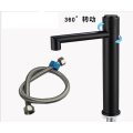 Bathroom 360 degree rotation press button Washbasin Faucet 304 SUS Cold water only Basin Taps