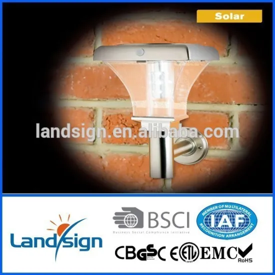 LUXURY DESIGN series solar PIR wall light in LED outdoor wall lamps with sensor