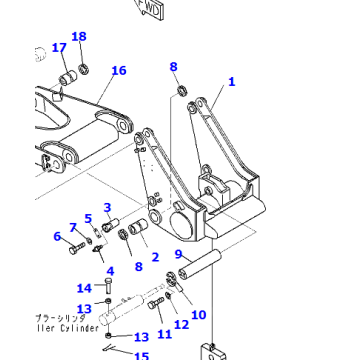 17M-79-41150 17M7941150 BEAM FOR D275A-5D