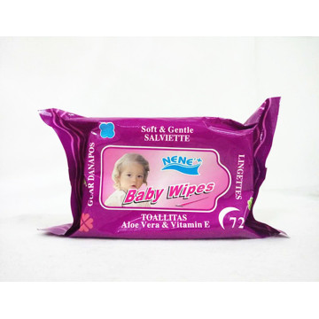 Aloe vera baby wet wipes de produção