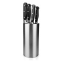 stainless steel kitchen knife set with block