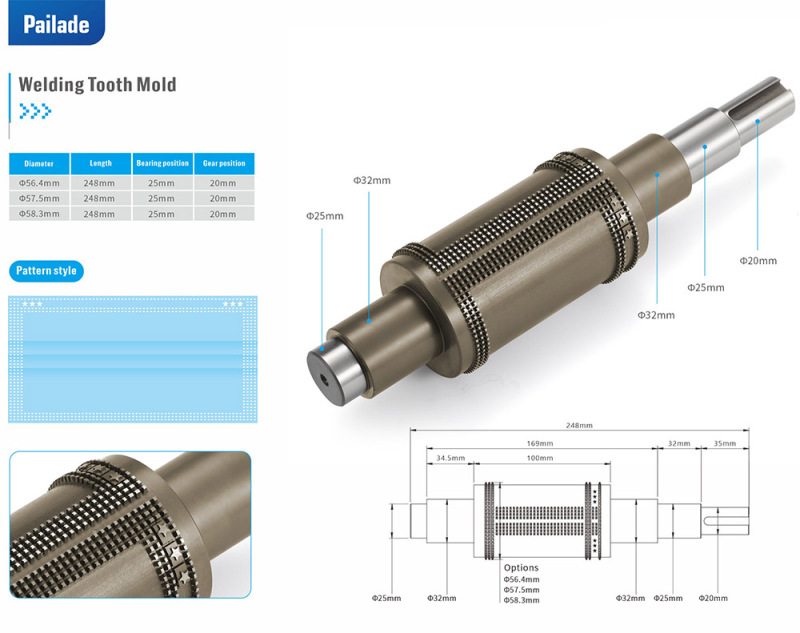 Ultrasonic Mask Machine Parts Welding Gear