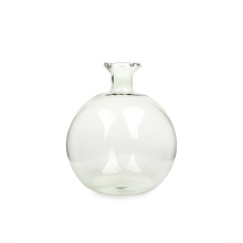 Garrafa de flor de vaso de vidro feita à mão de 460 ml verde de 460 ml