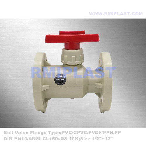 PPH Flanged Ball Valve Ansi 1/2 "до 12"