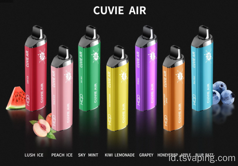 Vape sekali pakai vape 4000 puff hqd cuvie air