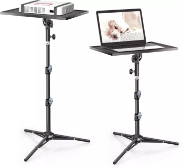 Máy chiếu phổ quát và giá đỡ máy tính xách tay: Chiều cao có thể điều chỉnh, thiết bị DJ di động với thiết kế có thể gập lại