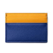 Blue and yellow Colors Combined Compact card holder