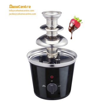 3-Tier Mini Electric Chocolate Fondue Fountain Machine 90W - Model 807E