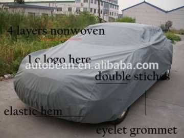 4 layers waterproof and breathable car cover