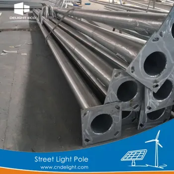 DELIGHT Parking Lot Wind Solar Light Poles