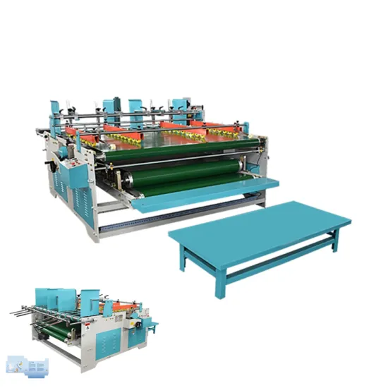ZH-BZX Semi-Automatic Paper Box Folding and Gluing Machine