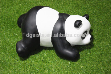 Home garden seats christmas decorative 30cm Height small artificial white and black fiberglass chinese flat Panda E10 28X10