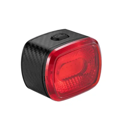 Universal Rechargeable LED Bicycle Tail Light - Red Square Lamp for Safety Riding