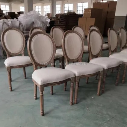 Luxury Wooden Wedding Home French Louis Chair in Guangzhou