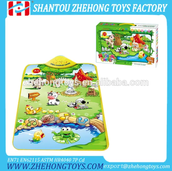 Happy Farm Baby Cushioned Play Mat Eco-friendly Kids Play Mat Baby Mat