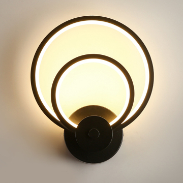 Modern Residential Wall-Mounted Cloth Lampshade Wall Lamp