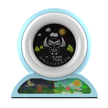 Mini Smart Forest Children's Jurulatih Tidur Jam Penggera: Cahaya Malam Dengan Penggera Dual Untuk Kanak -kanak