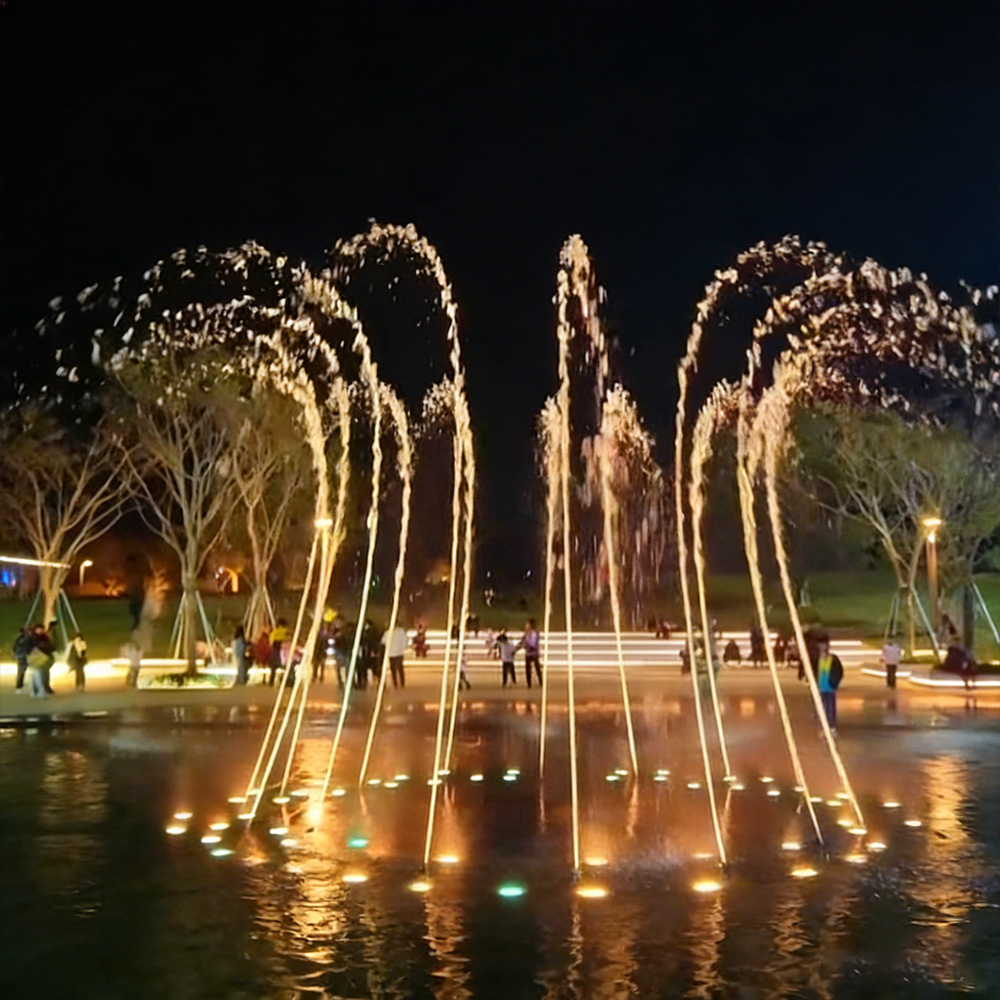 outdoor modern water fountain