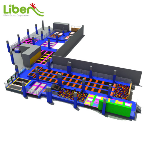 Commercial large indoor kids trampoline park company high quality