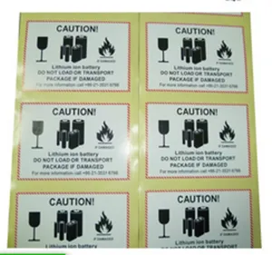 Large Fragile Handle With Care Stickers, fireproof fragile shipping print warning label