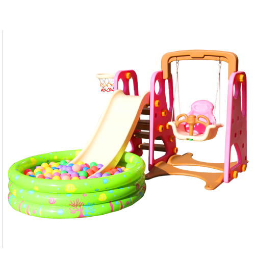ndoor Playground Equipment: Slide and Swing Set with 500 Pcs Balls for Kids