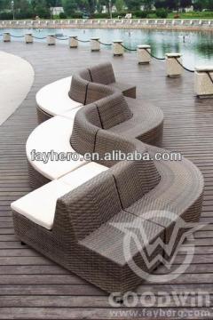 GW3005 outdoor furniture sofa set PE wicker sofa