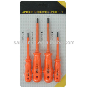 4pcs Colorful Plastic color handle hot sale screwdriver set