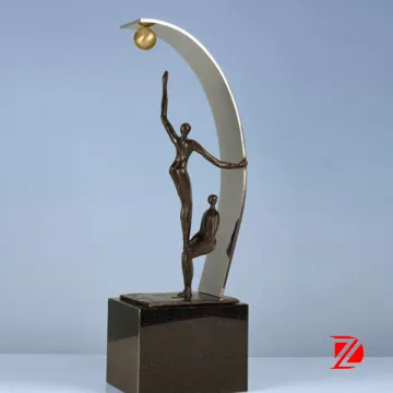 Stainless steel table sculpture