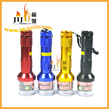 JL-009J Yiwu Jiju Fragrant Smoking Accessories Aluminum Alloy Electric Herb Grinder
